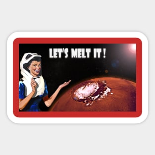 Mars Terraforming Poster Sticker